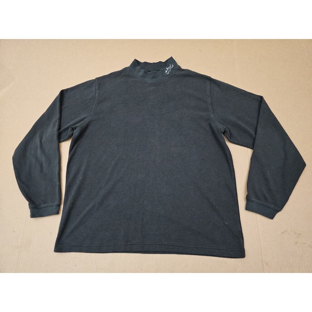 Vintage BMW Motorcycles Turtleneck Sweater Pullover Knit Combed Cotton Large